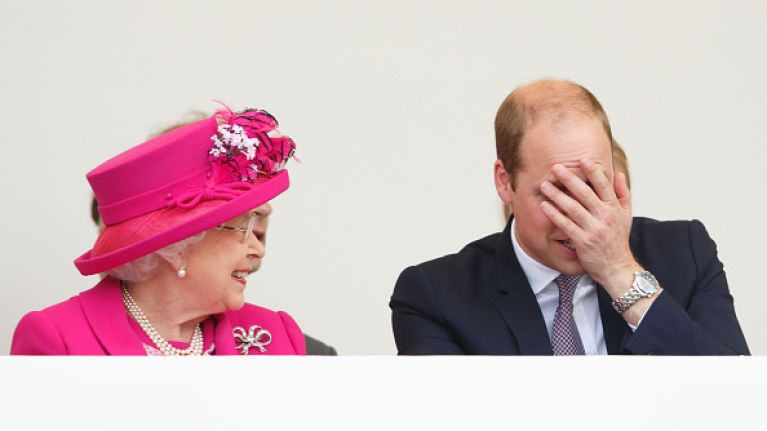 Queen Elizabeth Chase After 4-Year-Old Prince William In Unearthed Video