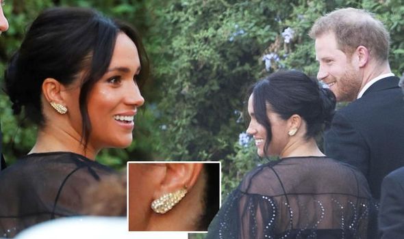 Meghan Markle's wedding outfit secret: Duchess wore £5 earrings to Misha Nonoo's nuptials after borrowing them from a friend who bought them on vintage stall in Portobello Market