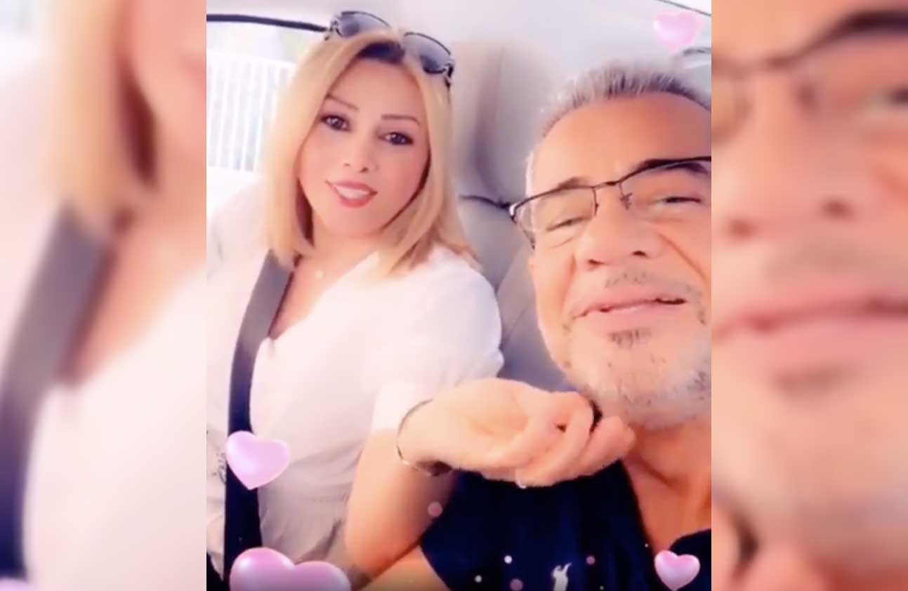 مصطفى الاغا وزوجته مي الخطيب