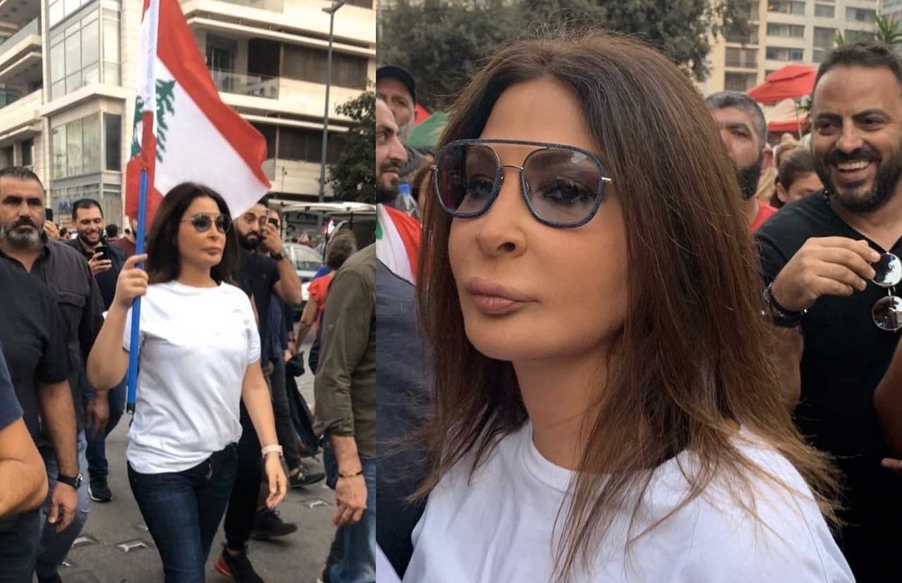 اليسا بين المتظاهرين