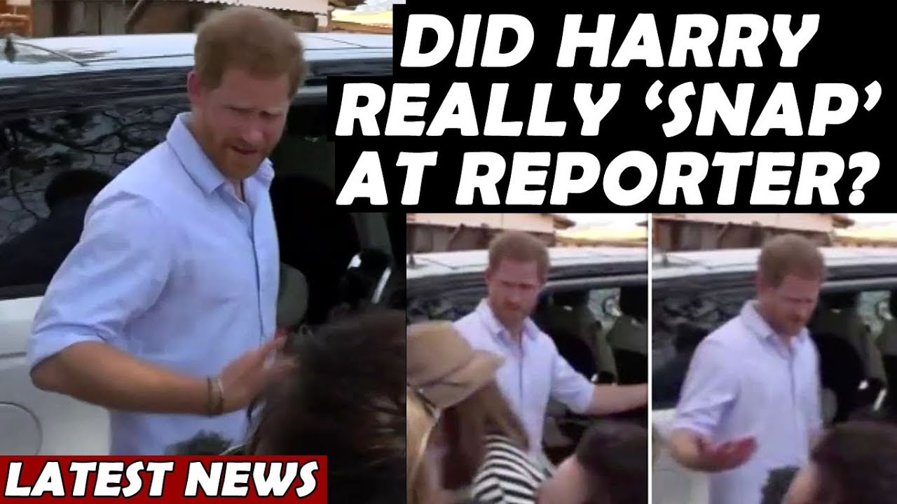 Did Prince Harry Really 'Snap' At Reporter? #Meghan #RoyalNews