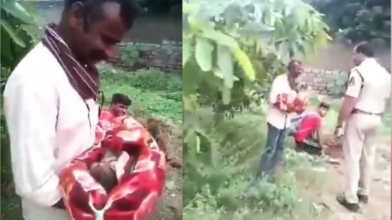 Baby girl saved from being buried alive by her family in India