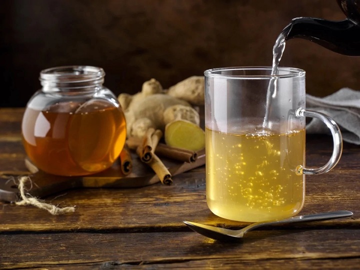 honey with hot water