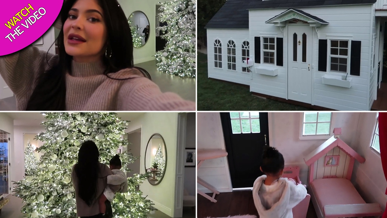 Kylie Jenner debuts lavish Christmas decorations