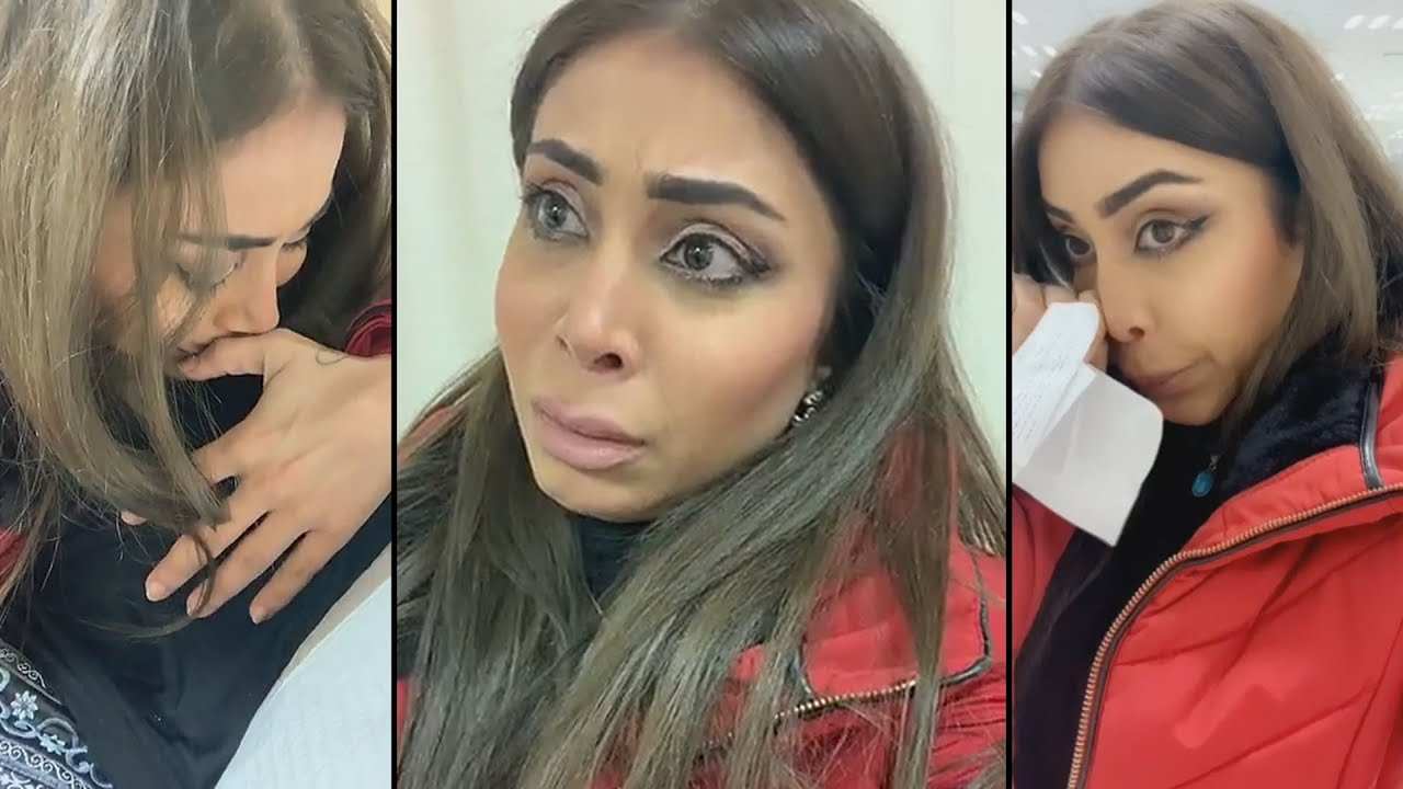 بكاء أبرار الكويتية على أم مسنة داخل مستشفى