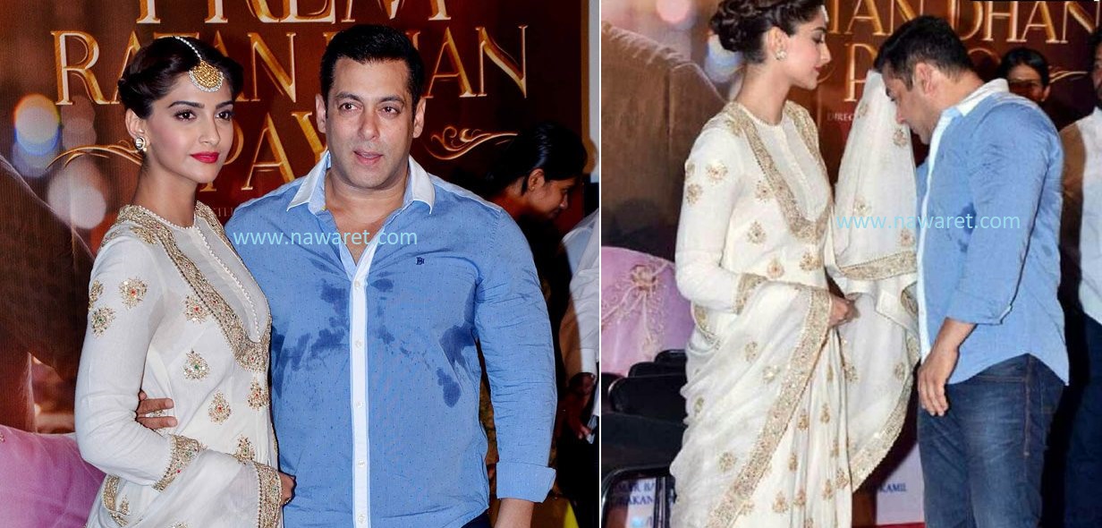 Sonam Kapoor (L) and Salman Khan