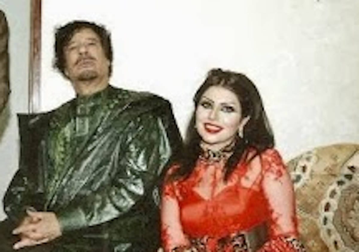 حليمة بولند مع معمر القذافي