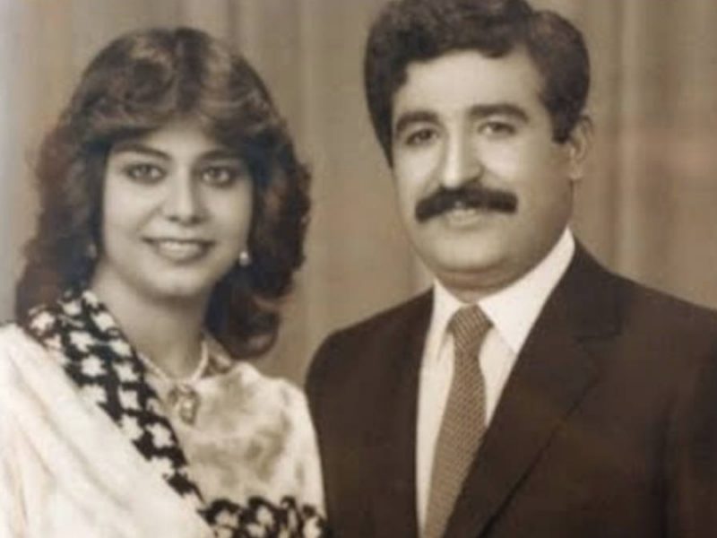 رغد صدام حسين وزوجها حسين كامل