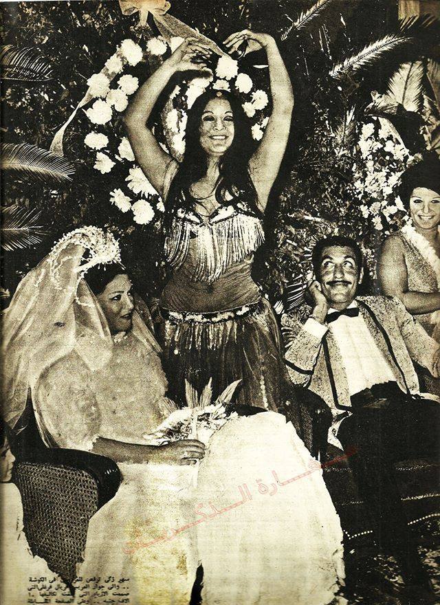 حفل زفاف الفنانة شمس البارودى على الأمير خالد بن سعود، فى شهر سبتمبر من عام 1969م.