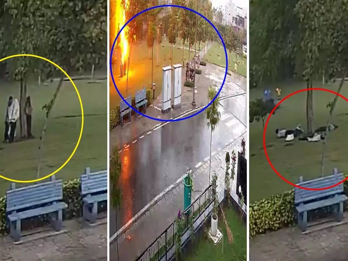 Deadly Lightening in Gurgaon