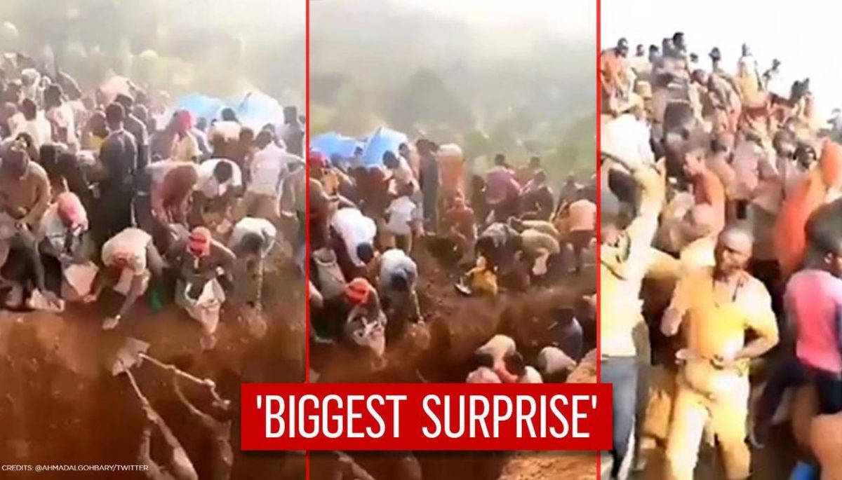 A video from the Republic of the Congo documents the biggest surprise for some villagers in this country, as an entire mountain filled with gold was discovered!