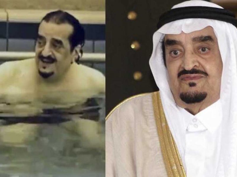 فيديو نادر للملك فهد بن عبد العزيز وهو يسبح مع إبنه الأمير عبد العزيز