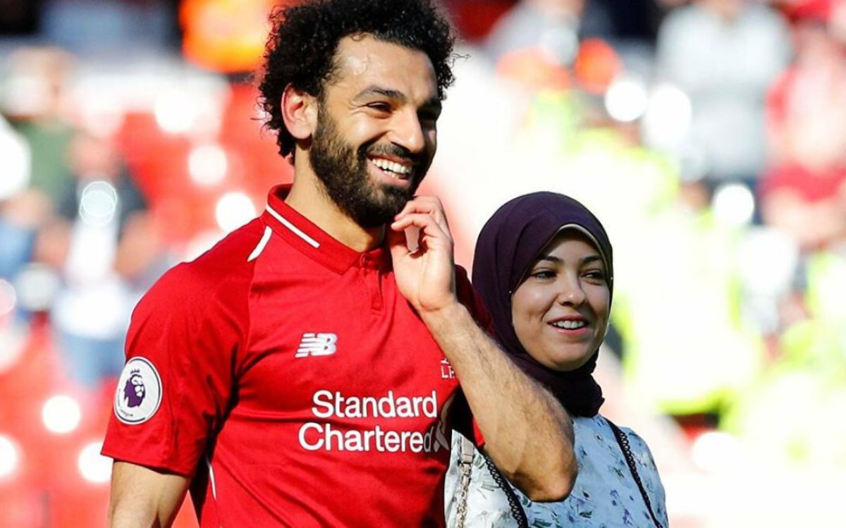 محمد صلاح وزوجته