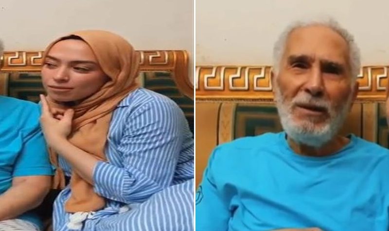 فيديو طريف.. عبد الرحمن أبو زهرة يرفض تقبيل حفيدته الشابة: "الواحدة بـ50 جنيه"
