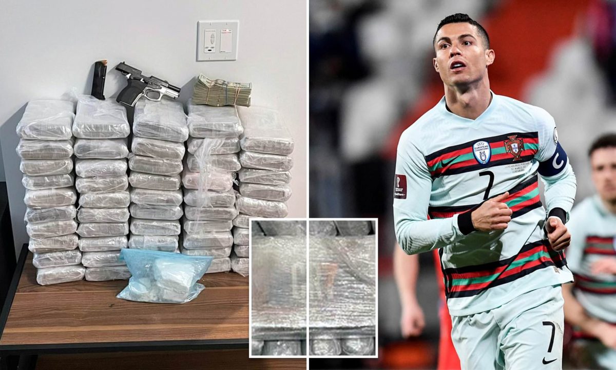 Police seize drugs with Cristiano Ronaldo