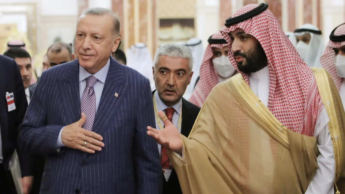 الامير محمد بن سلمان والرئيس رجب طيب اردوغان