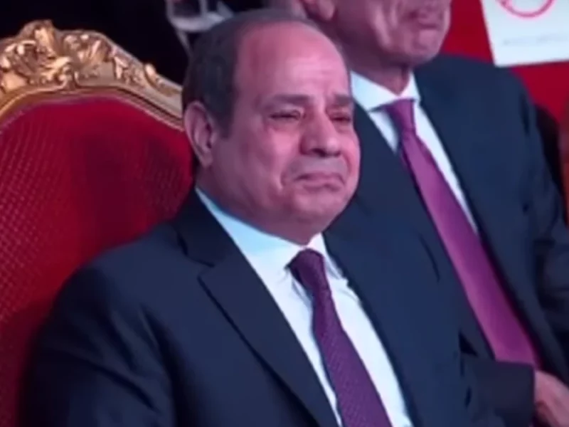 بكاء الرئيس عبدالفتاح السيسي
