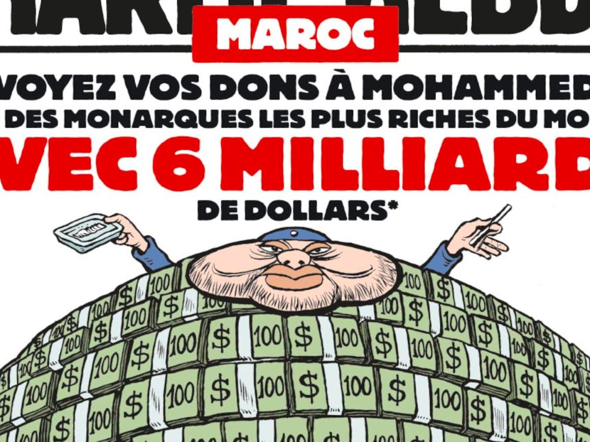 “تشارلي إيبدو” تثير غضب المغاربة بكاريكاتور مسيء للملك محمد السادس
